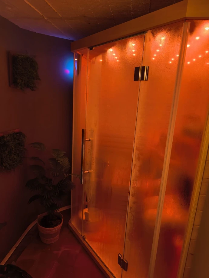 sauna en orange 