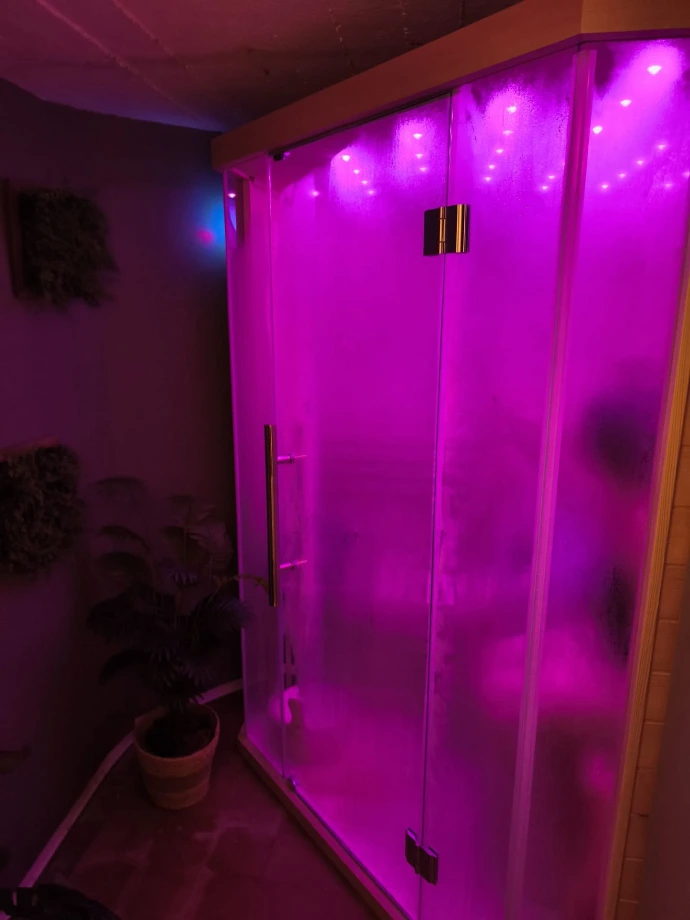 sauna en rose