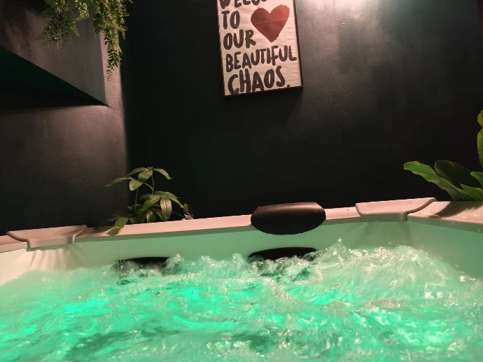jacuzzi  en vert 
